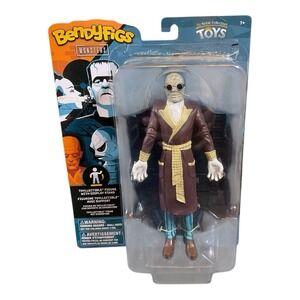 Invisible Man Bendyfigs Universal Monsters Noble Collection Toys Figure w. Stand